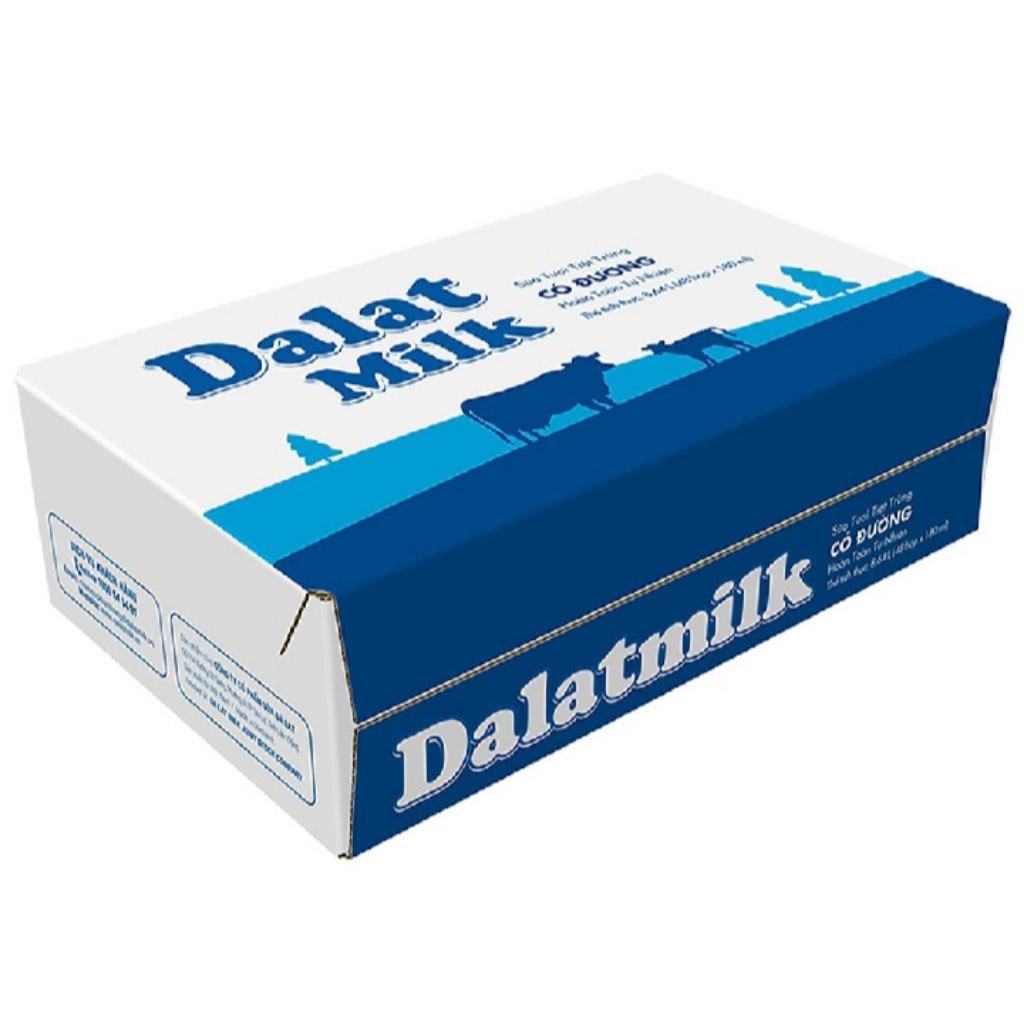 Sữa tươi DaLat milk có đường 180 ml