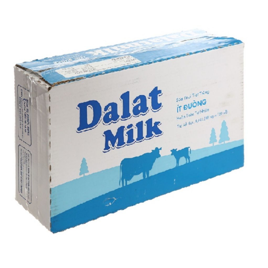 Sữa tươi DaLat milk ít đường 180ml