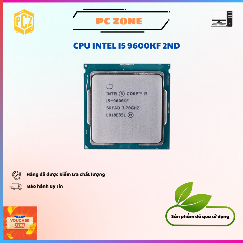 CPU - Bộ vi xử lý Intel I5 9600KF - 2ND