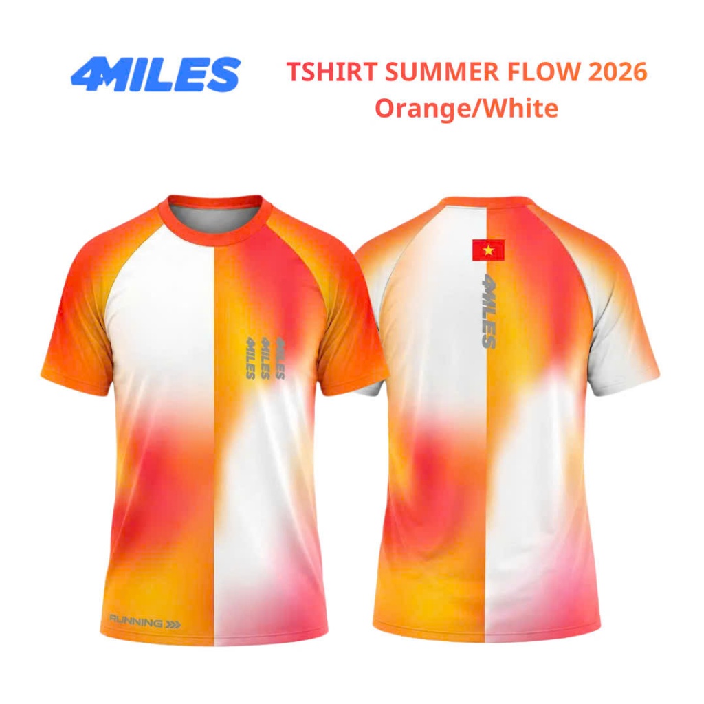 Áo Thun Thể Thao chạy bộ 4Miles Summer Flow 2026