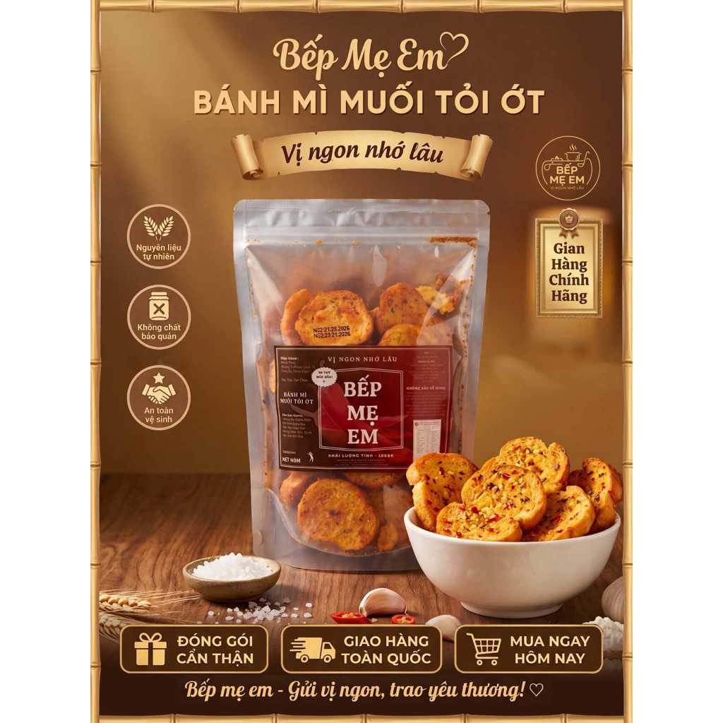 Bánh Mì Muối Ớt Bếp Mẹ Em - Vị Cay