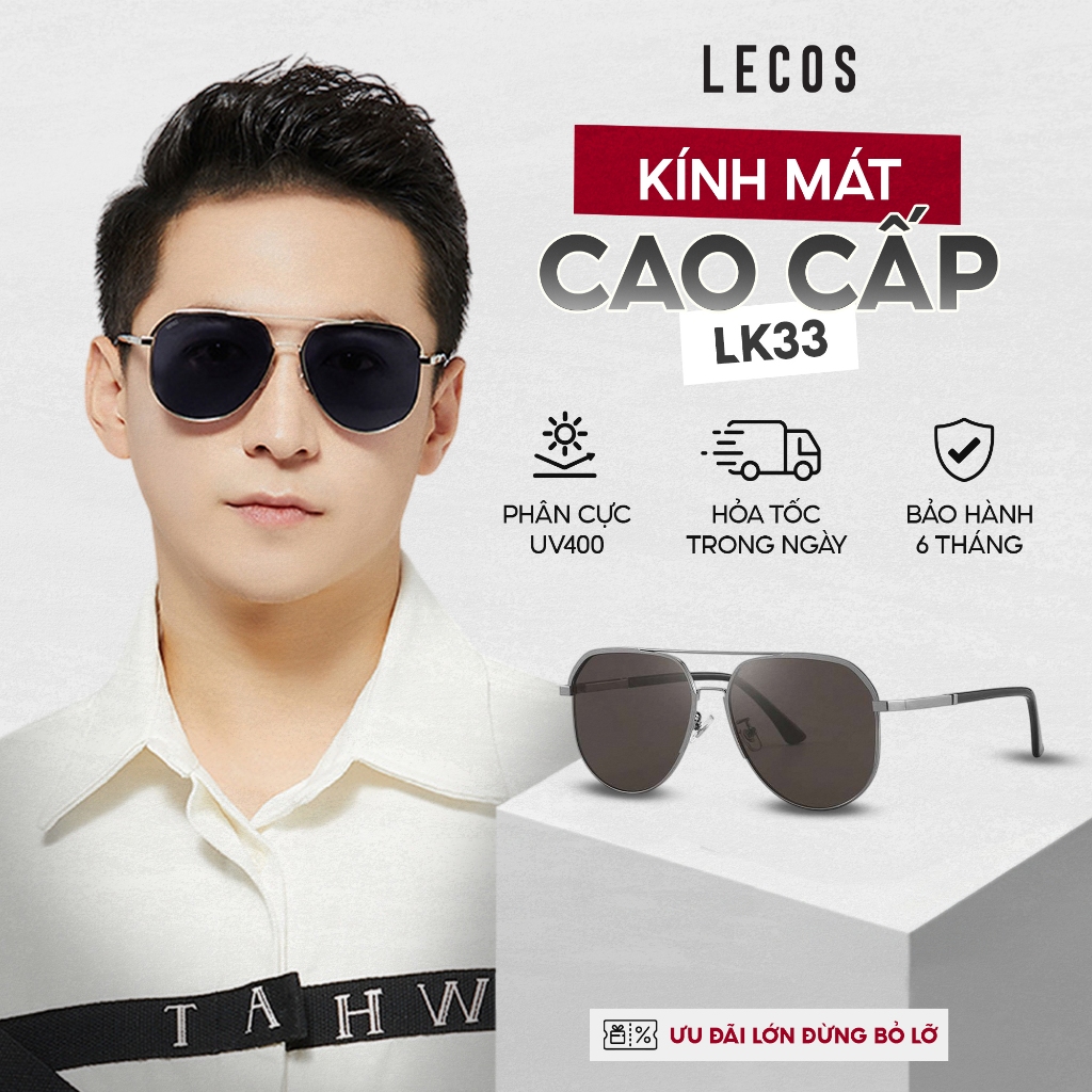 Kính Đeo Mắt Nam LECOS LK33 Sang Trọng Nam Tính Phù Hợp Nhiều Phong Cách