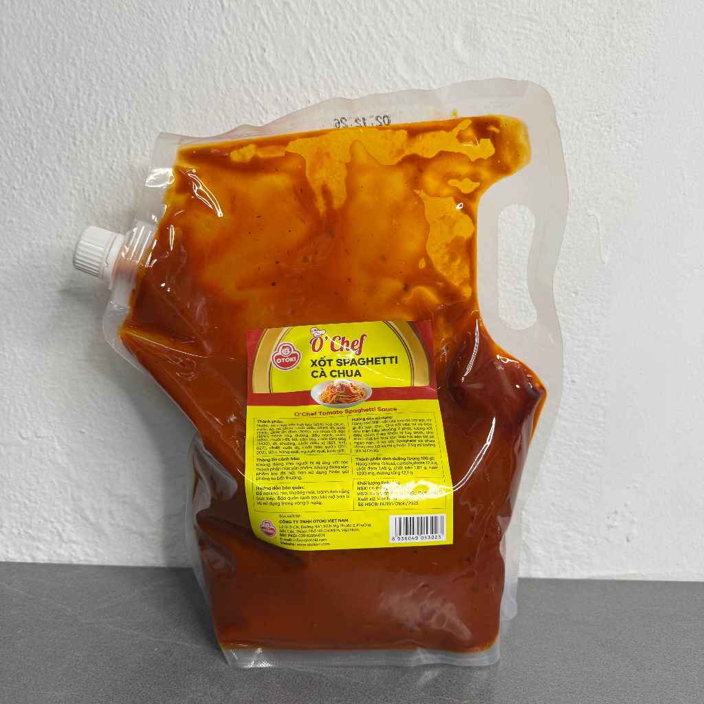 Sốt Spaghetti Ottogi O'Chef 2kg Hàn Quốc - Xốt Cà Chua Mì Ý Đậm Đà - Dùng Cho Pasta, Pizza, Lasagna