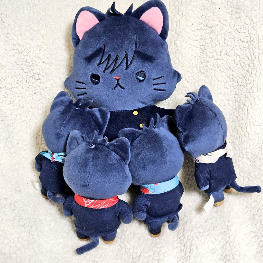 Gấu Bông Jujutsu Kaisen withCAT Plush Doll Mascot Megumi Fushiguro 25cm