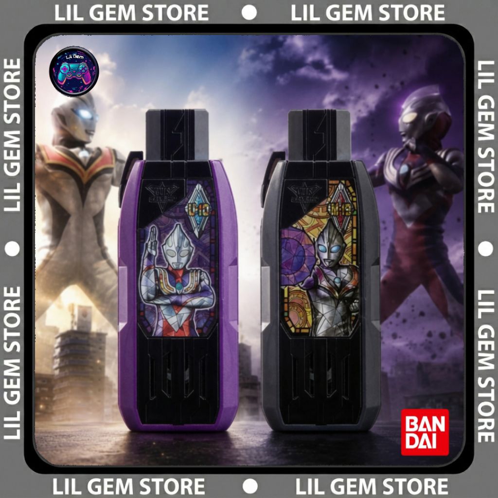 MÔ HÌNH ĐỒ CHƠI COMBO 2 HYPER KEY DX SPARKLENCE ULTRAMAN TRIGGER EVIL TIGA VÀ ULTRAMAN TIGA