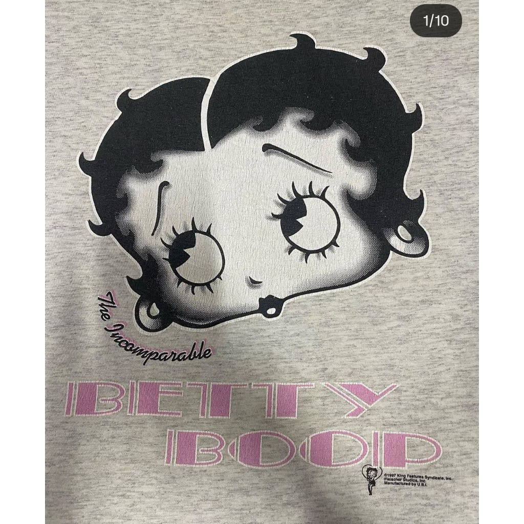 Áo thun betty boop 1997 vintage usa nam nữ 2hand 2nd real authentic auth chính hãng