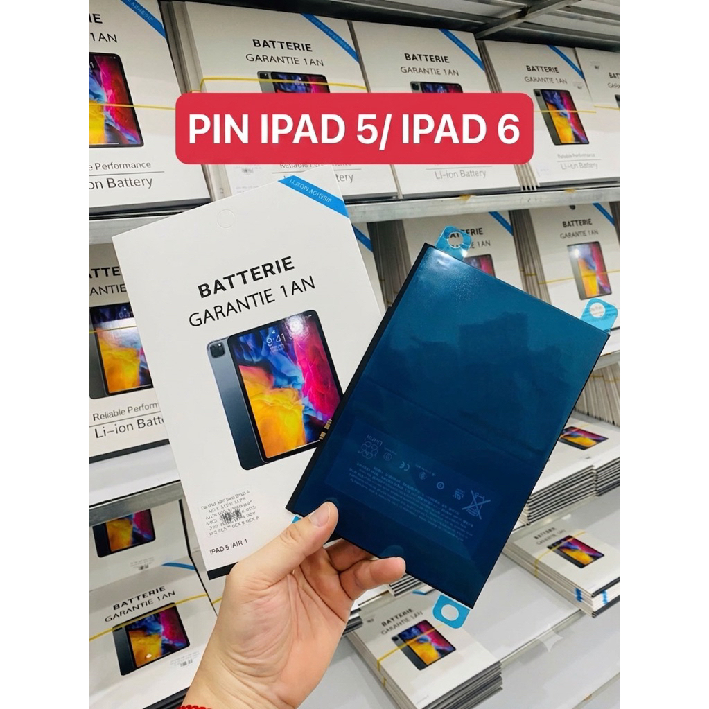 Pin cho máy ipad air gen 5(ipad 5) air/ gen 6-7-8 ipad 6/air 2