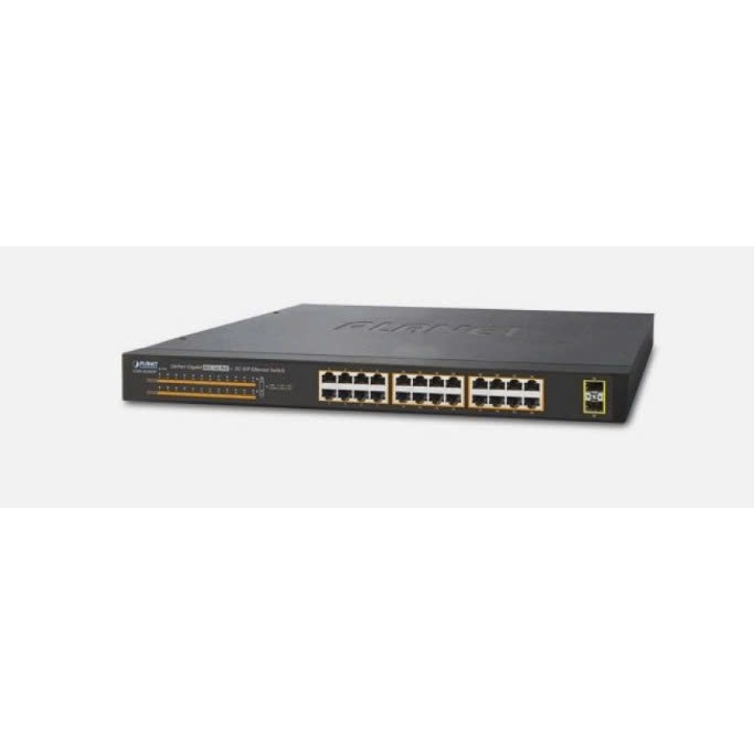 Switch PoE 24 cổng Gigabit + 2 Uplink 1000Mbps Planet GSW-2620HP