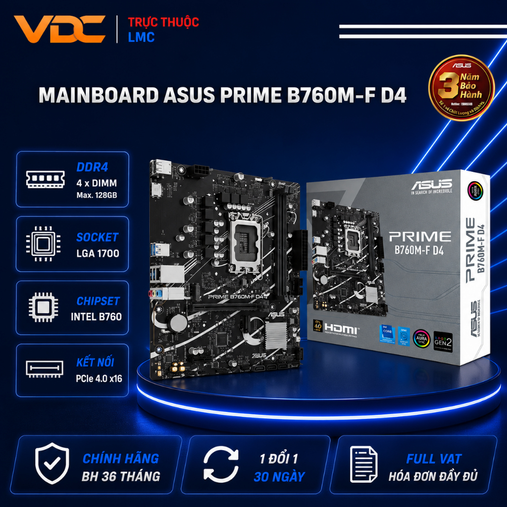 Mainboard Asus PRIME B760M-F DDR4 [Full VAT]