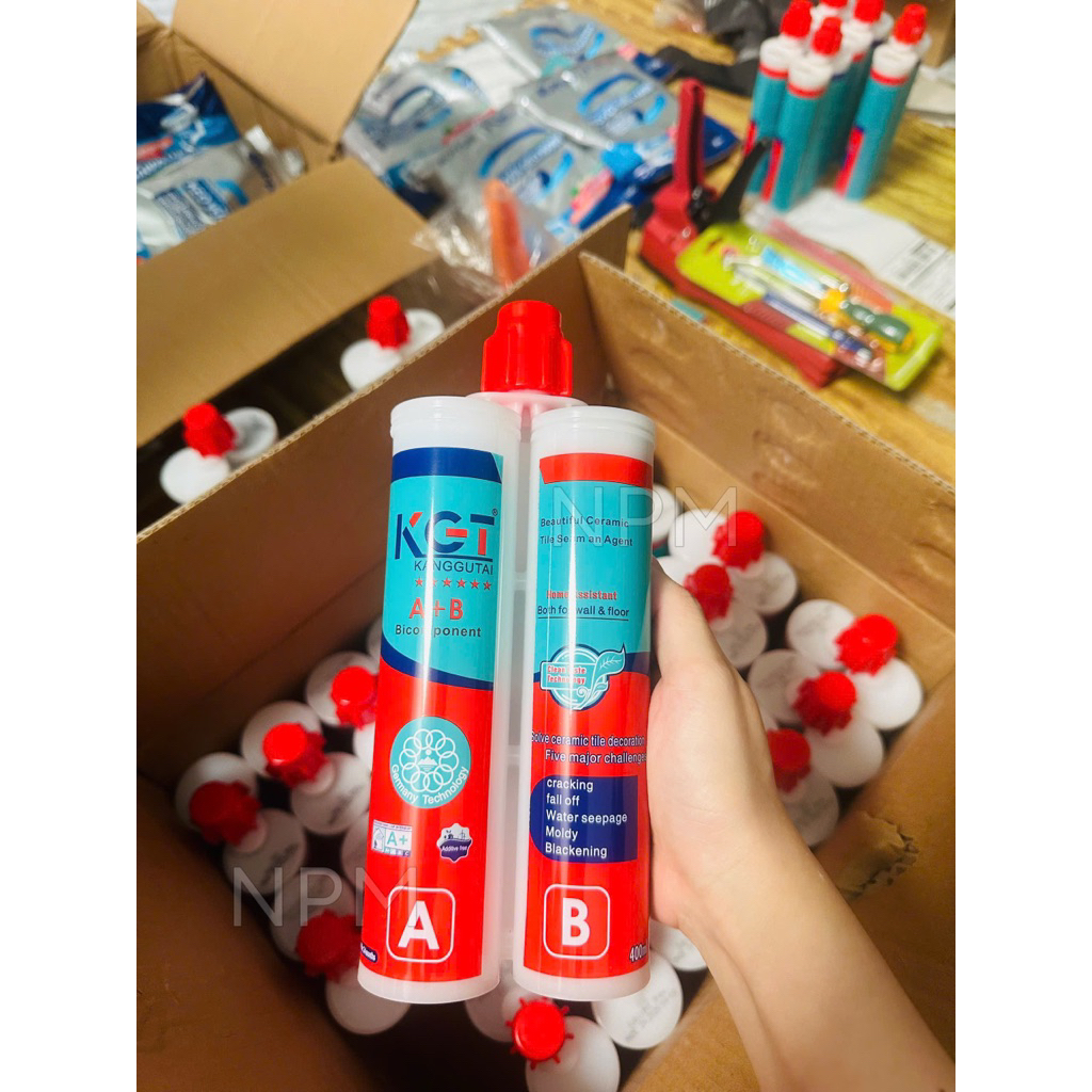 COMBO KGT SIÊU TIẾT KIỆM – 24 TUÝP KEO CHÀ RON EPOXY KGT ĐI KÈM ƯU Keo bám chắc, chống bong tróc, ch