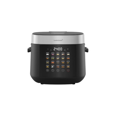 Nồi Cơm Điện Tử Locknlock Digital Rice Cooker 20 Chương Trình Nấu Thông Minh 1.8L EJR348BLK - Màu đen