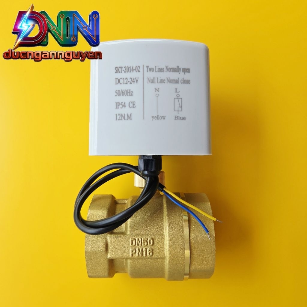 [2014-02-12N] VAN BI ĐIỆN 02 DÂY THƯỜNG ĐÓNG / THƯỜNG MỞ 220V 12V 24V 12NM