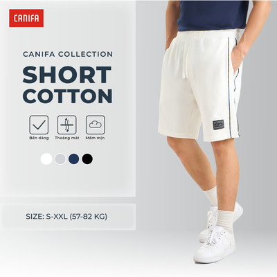 Quần soóc nam CANIFA phối line sọc 8BS26S021