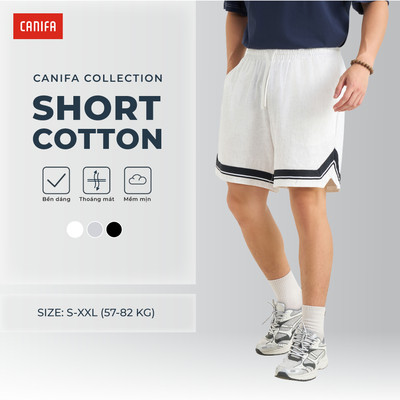 Quần short nam CANIFA basic dáng thể thao 8BS26S023