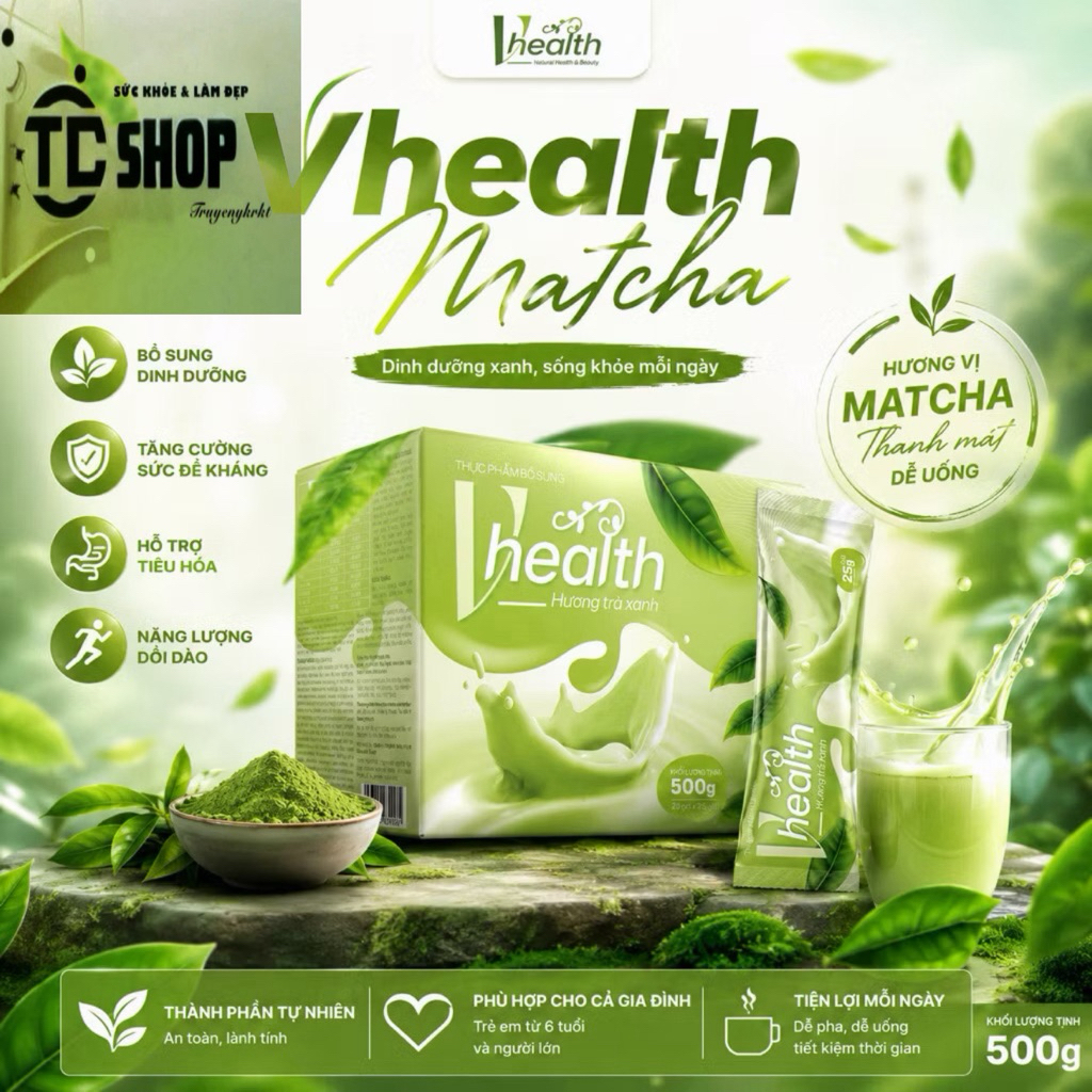 Thực phẩm bổ sung VHEALTH (hương trà xanh)