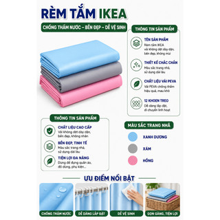 Rèm phòng tắm IKEA siêu chống thấm