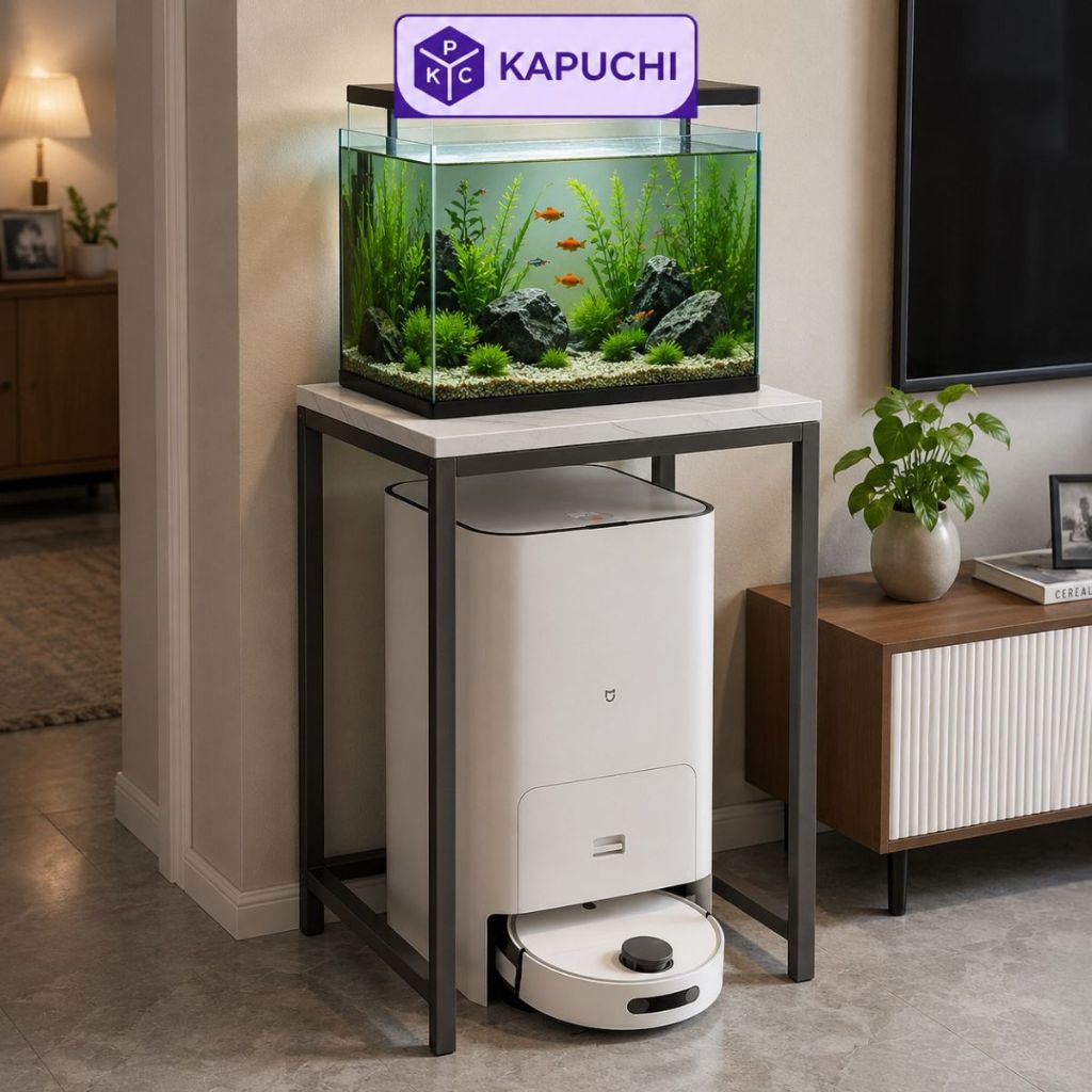 Kệ đa năng kệ robot hút bụi trang trí phòng khách thương hiệu kapuchi - GM120