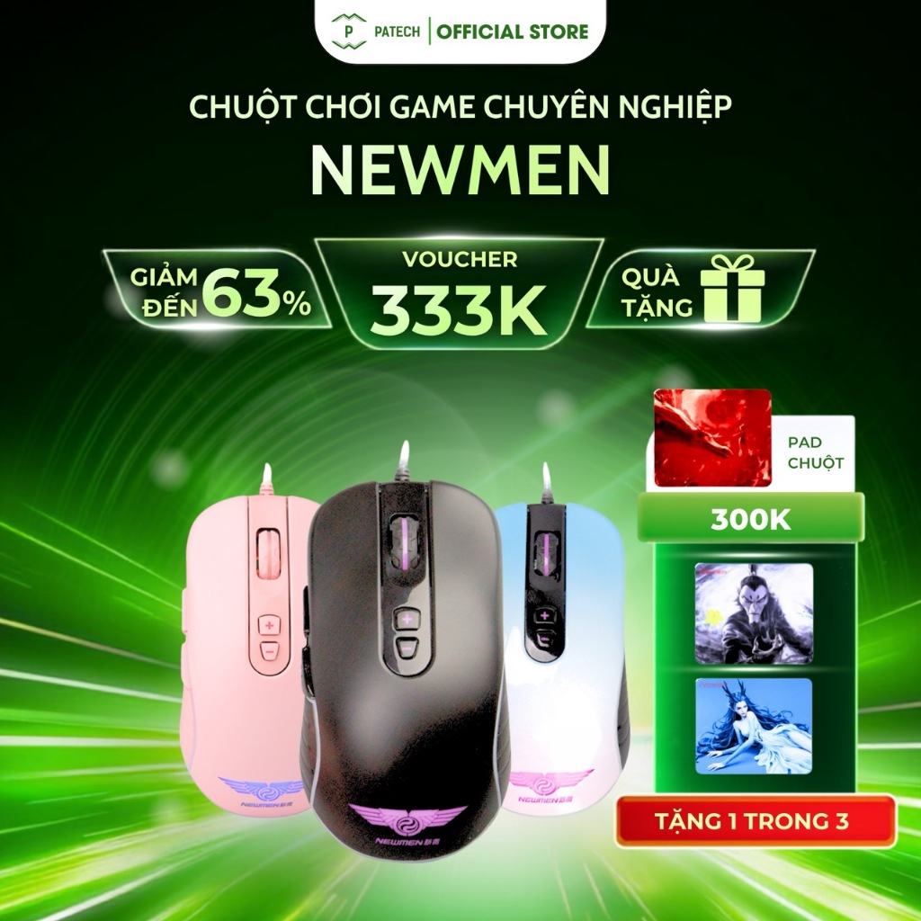 Chuột chơi Game chuyên nghiệp Newmen phiên bản Thiện Xạ GX6 - PLUS
