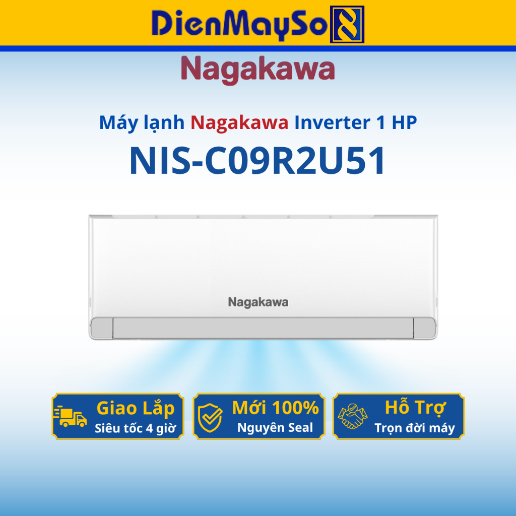 Máy lạnh Nagakawa Inverter 1 HP NIS-C09R2U51