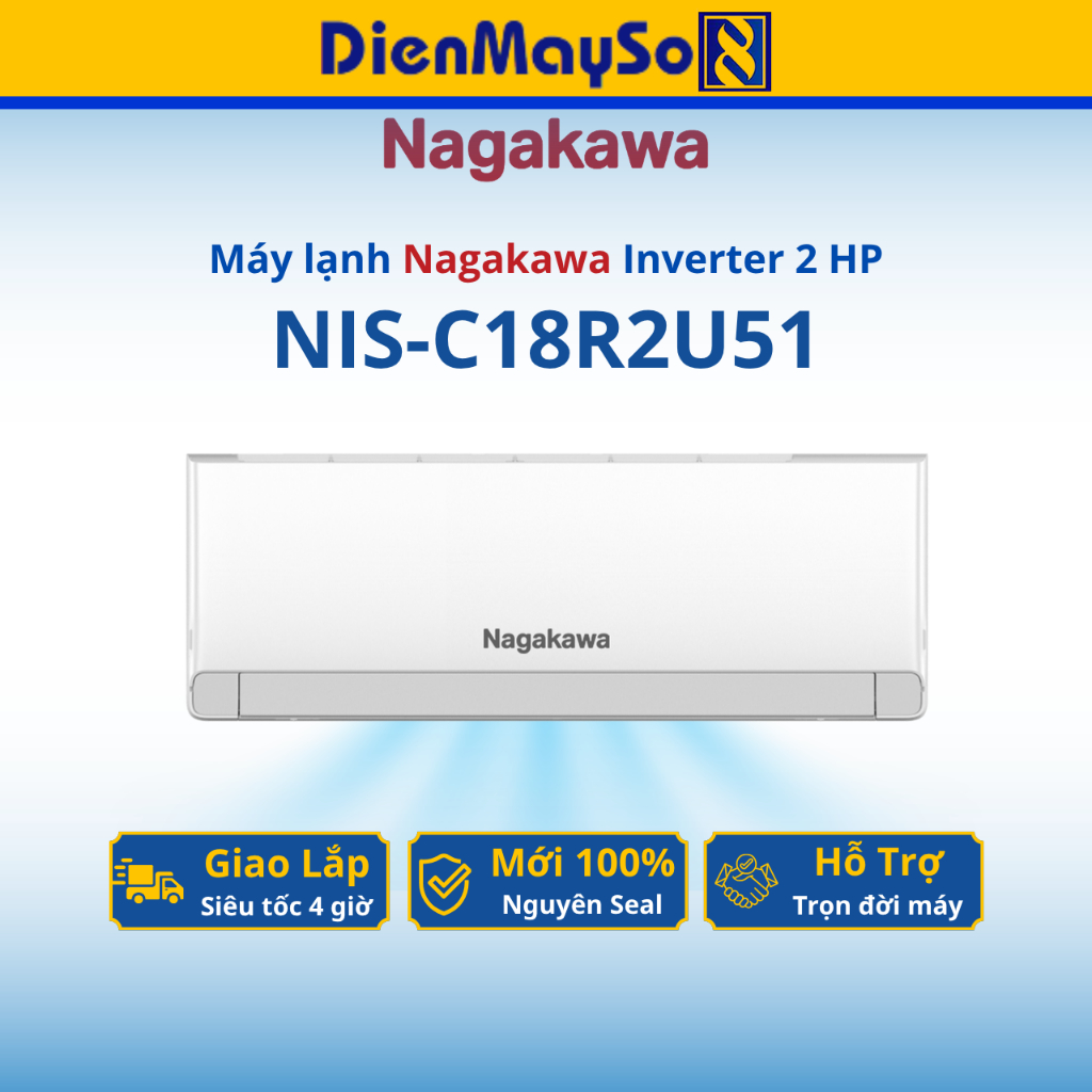 Máy lạnh Nagakawa Inverter 2 HP NIS-C18R2U51