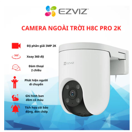 Camera wifi Ezviz H8C 4G 2K , H8C 2mp , H8C 3mp 2k , H8C 4mp 2k+ , H8C 1080p - hàng chính hãng