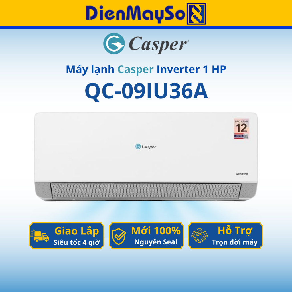 Máy lạnh Casper Inverter 1 HP QC-09IU36A