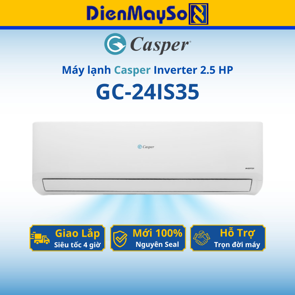 Máy lạnh Casper Inverter 2.5 HP GC-24IS35
