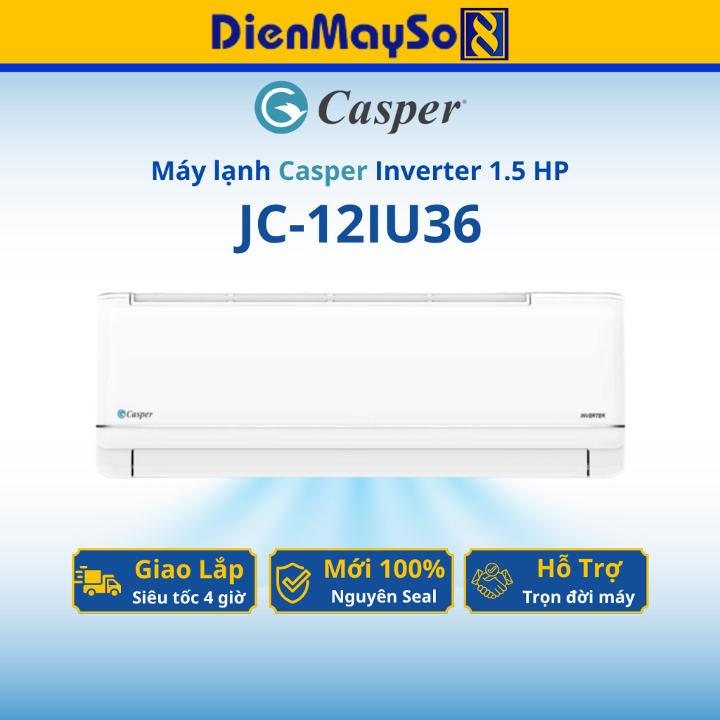 Máy lạnh Casper Inverter 1.5 HP JC-12IU36