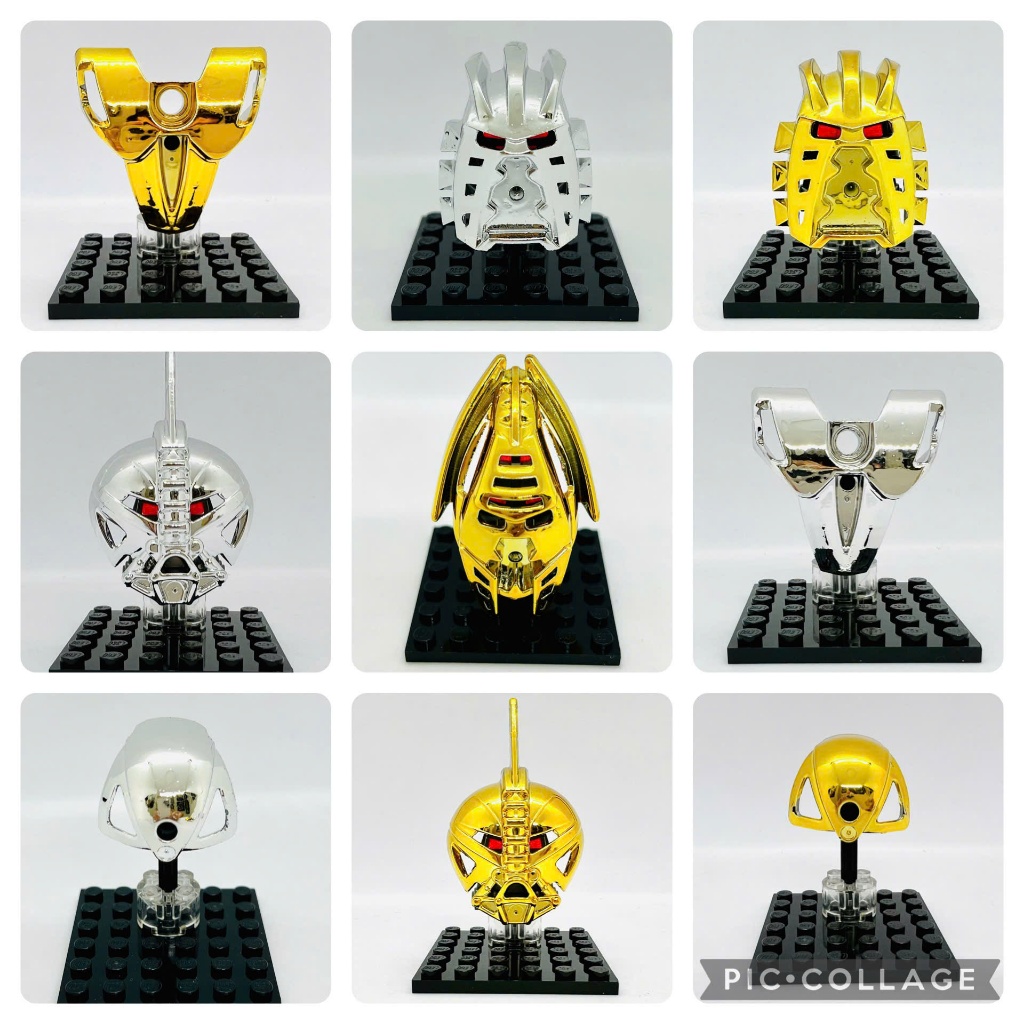 BIONICLE PARTS - ĐỒ CHƠI LẮP RÁP PHỤ KIỆN BIONICLE - GOLD CHROME BIONICLE PARTS