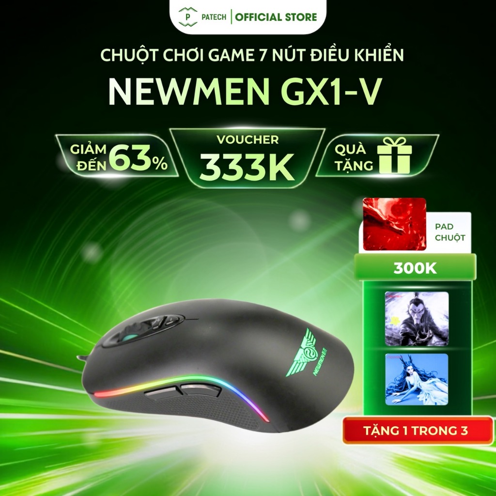 Chuột chơi Game 7 nút điều khiển Newmen GX1-V
