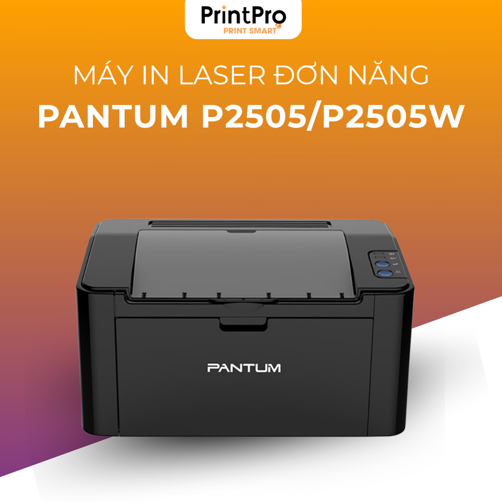 Máy in Laser PANTUM P2505/P2505W - Hàng chính hãng - Tốc độ in 22ppm,Usb/Wifi