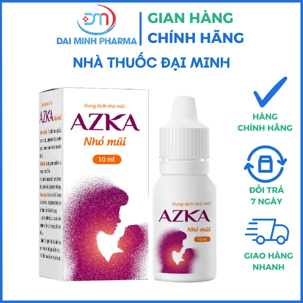 Dung Dịch Nhỏ Mũi Azka Nhỏ Mũi – Giảm Ngạt Mũi, Sổ Mũi Cho Trẻ Sơ Sinh