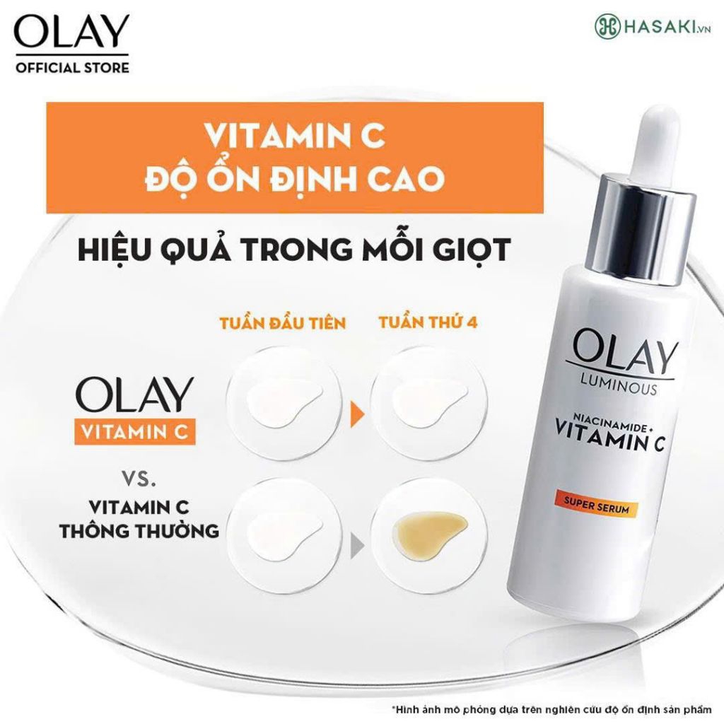 Super Serum Dưỡng Trắng Da Olay Niacinamide & Vitamin C 30mlSerum Olay Luminous Niacinamide