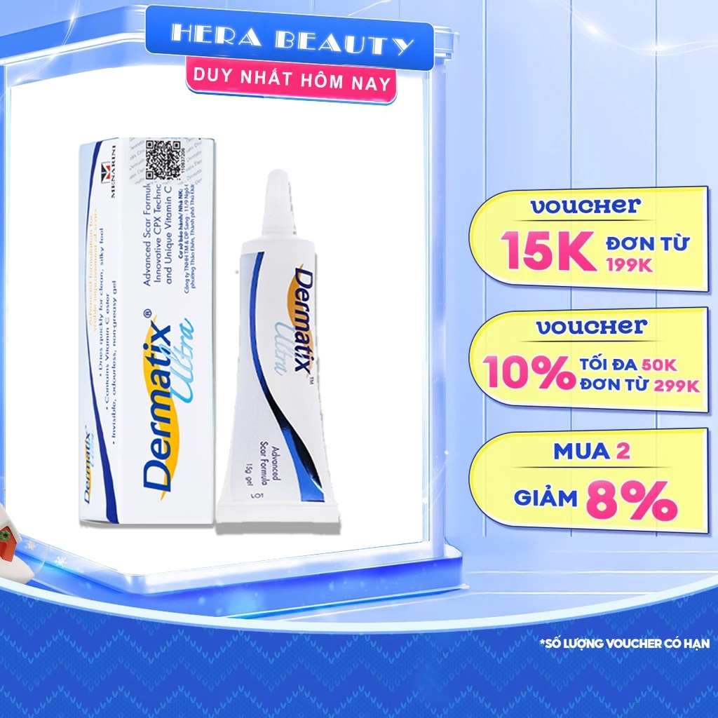 Dermatix Ultra Gel Làm Mờ Sẹo Thâm, sẹo 15g (beaute)