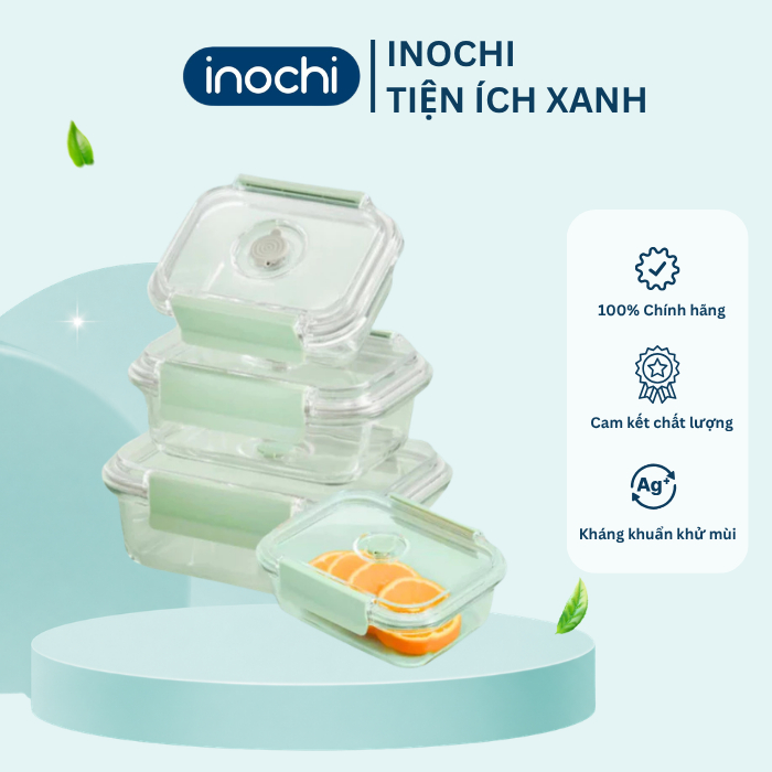 [MỚI VỀ] Hộp thuỷ tinh Nikko Valve INOCHI siêu xinh, chiu nhiệt tổt, nhiều dung tích tiện dụng