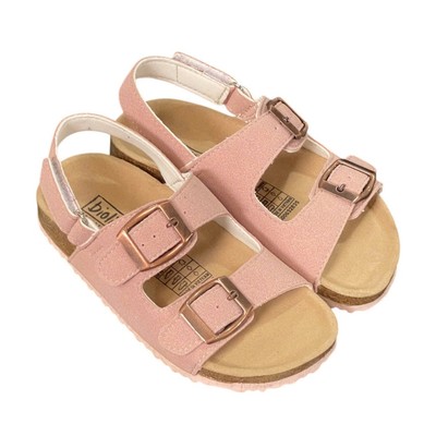Sandal đế trấu Birken Trẻ em BIOLINE Thiết kế Quai Ngang Unisex Cho Bé  - PUTE.02