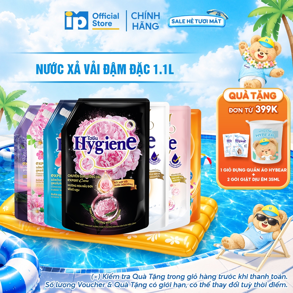 Nước Xả Vải Đậm Đặc Hygiene 1.1L (Sản Xuất tại VN)