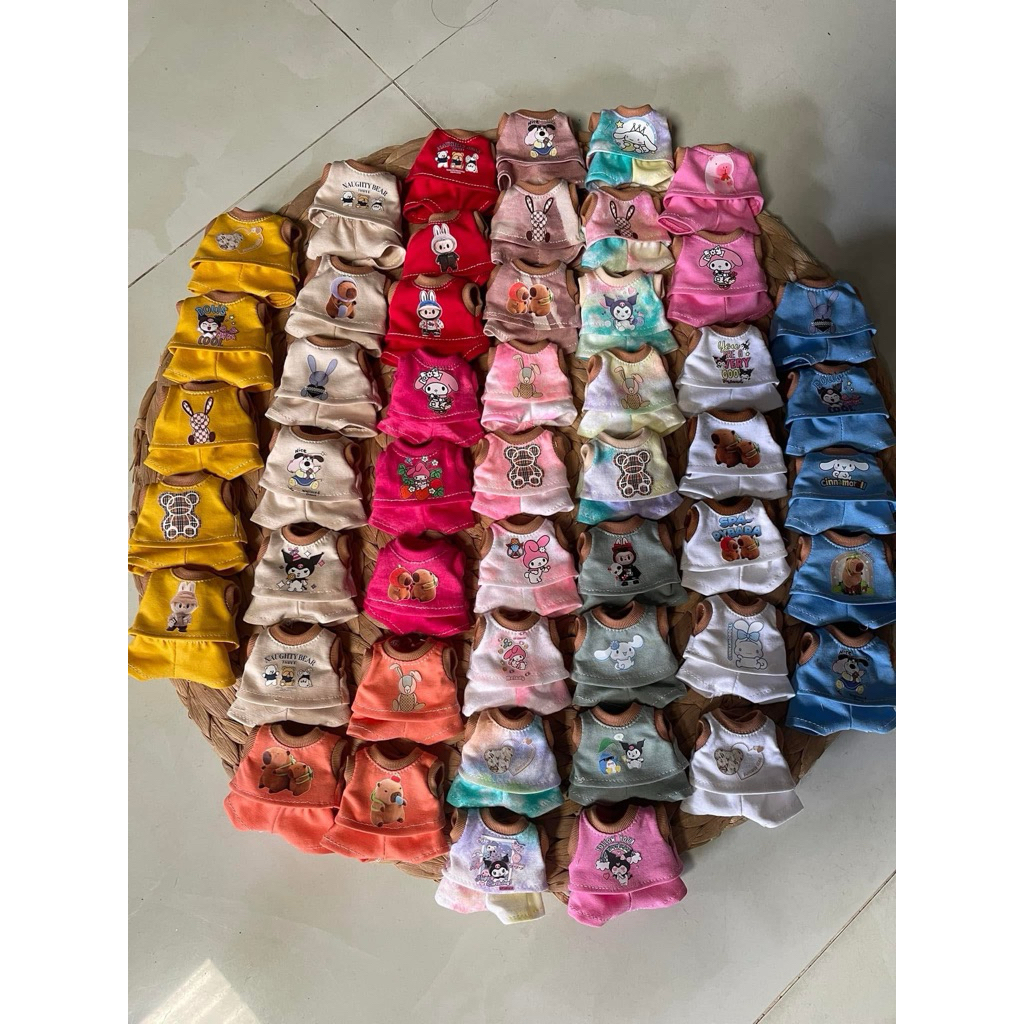 quần áo đồ bộ cho bup bê bé trai và gái 5in