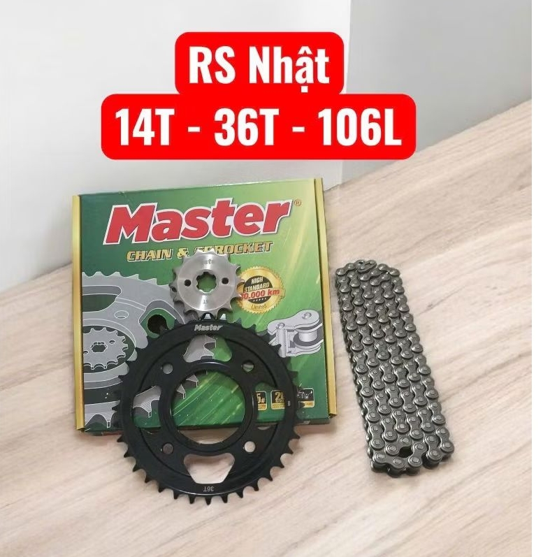 Nhông sên dĩa cao cấp RS, S110, RSX, Wave @, Wave Blade, Wave Alpha 100-110