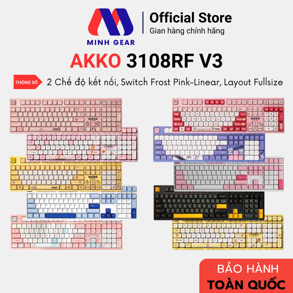 Bàn phím cơ AKKO 3108RF V3 (Hàng chính hãng)