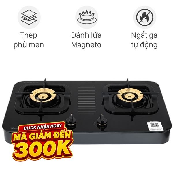 Bếp ga đôi Electrolux ETG7287GKR chính hãng trưng bày mới 98-99% Bảo hành 12 tháng