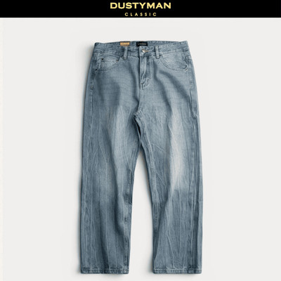 Quần Jean Nam Axel Ống Đứng Dustyman, Xanh Wash Bụi Bặm , 602-08 Straight