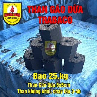 Than Gáo Dừa Trabaco (5x5cm, Bao 25kg)