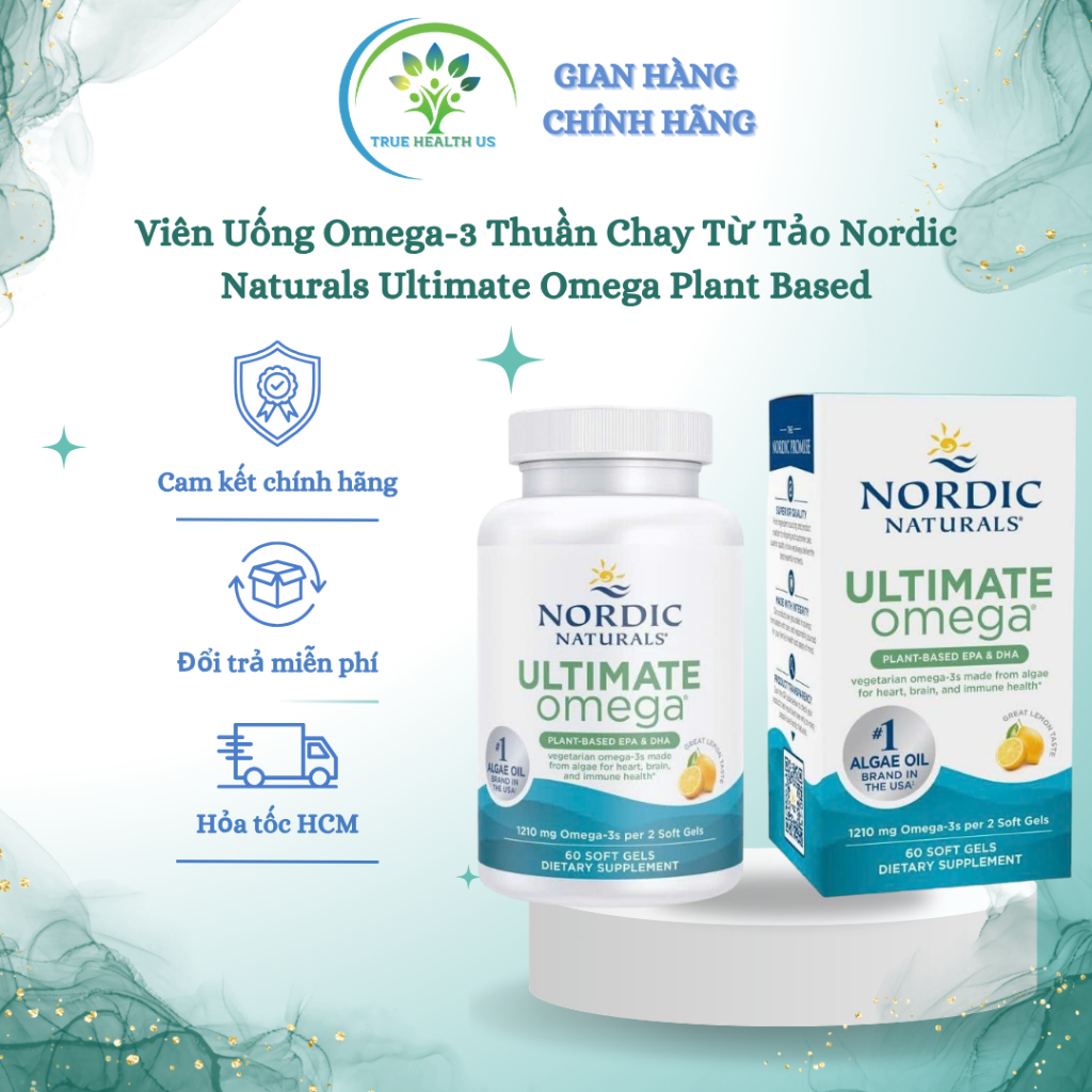 Viên Uống Omega-3 Thuần Chay Từ Tảo Nordic Naturals Ultimate Omega