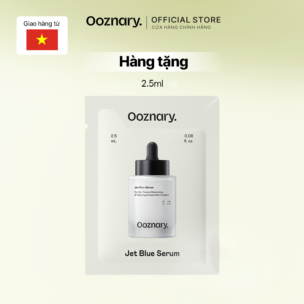 [GIFT][QUÀ TẶNG KHÔNG BÁN][1 Gói] Tinh chất Ooznary Jet Blue Serum 50ml phục hồi hàng rào da (2.5ml 