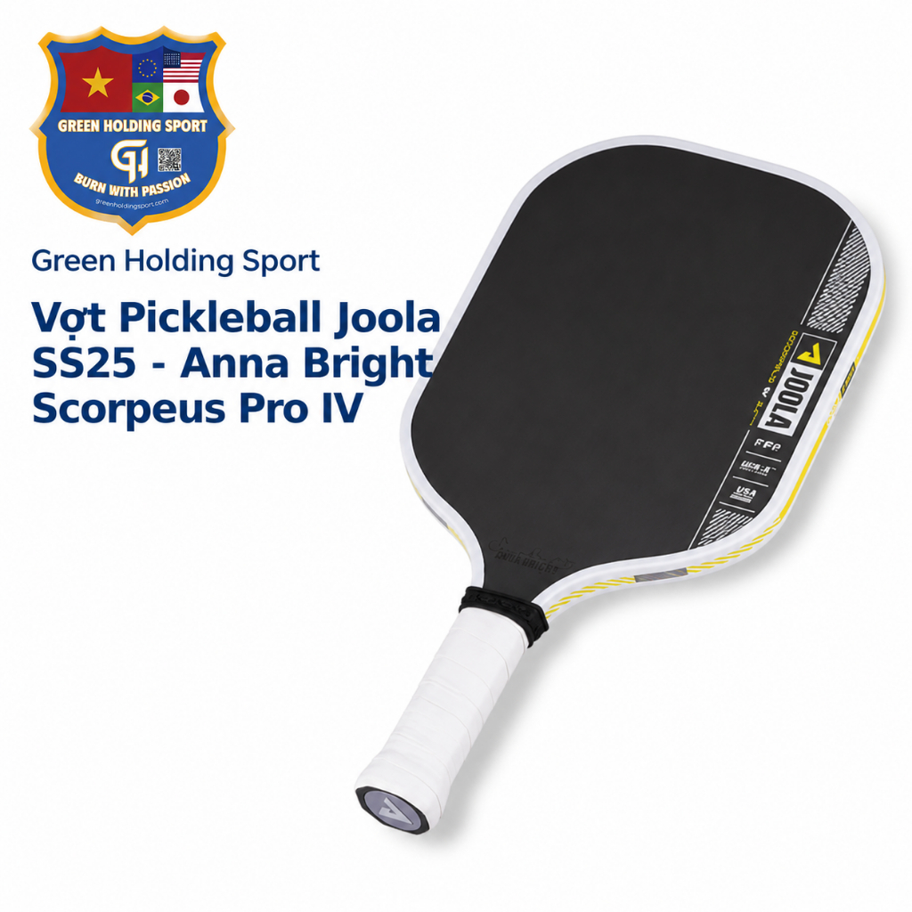 Vợt Pickleball Joola SS25 - Anna Bright Scorpeus Pro IV / Gen 4 - 14mm và 16mm  - Thiết Kế Tối Ưu