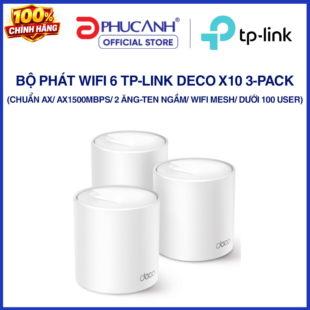 Bộ phát wifi 6 TP-Link Deco X10 3-Pack