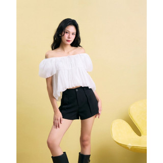 [Sale xả kho] Quần short nữ kaki THE C.I.U, quần short lưng cao form A trơn basic – Rayden Short