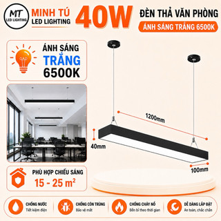 [ Giao Hoả Tốc] Đèn thả văn phòng cao cấp 1,2m 36w bản 70mm, 100mm 200mm 300mm