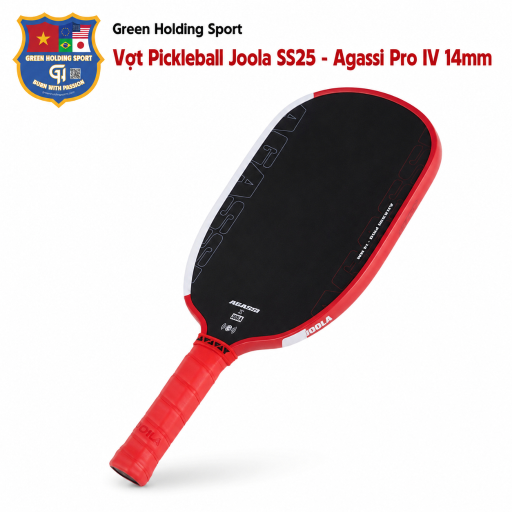 Vợt Pickleball Joola SS25 - Agassi Pro IV bản 14mm - Tấn Công + Kiểm Soát Cao
